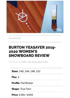 Burton 144 女性用