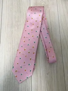 BVLGARI ブルガリ 柄 100% シルク ネクタイ セッテピエゲ