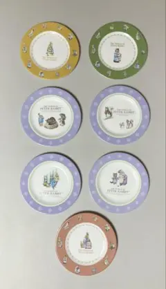 デアゴスティーニ　未使用　ピーターラビットコレクションお皿 7枚