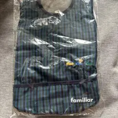 【新品】【未使用】【タグ付き】familiar チェック柄エプロン(XB)