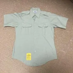 GARRISON COLLECTION ワークシャツ15 1/2 淡い緑色軍モノ