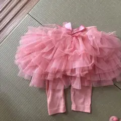 キッズヨー フリル付きパンツ サイズ90 ピンク