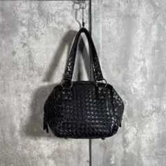 【00s_vintage】LeatherIntrecciatoBag平成グランジ
