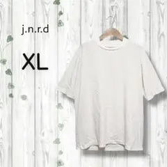ジュンレッド　Tシャツ　無地　クルーネック　大きいサイズ　ノームコア　白