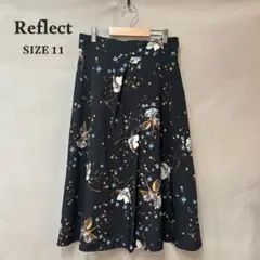 Reflect リフレクト フラワー アシンメトリータック スカート