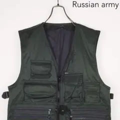 Y3583*激レア☆Cnnab ロシア軍 タクティカルベスト 緑グリーン カーキ