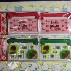 明治 ファスナーポーチ アポロ きのこの山 たけのこの里 4個セット