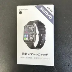 ほぼ未使用 Semiro スマートウォッチ NY17 ブラック 通話機能付き