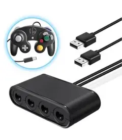 GCコントローラー変換アダプター Switch Wii U PC 4ポート