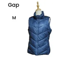 Gap 中綿ベスト フードなし 紺色 ネイビー サイズM