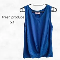 一点物 古着USA⭐️ fresh produce ノースリーブ XS 紫 前結