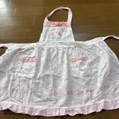 マイメロディ エプロン 120 ピンク フリル付き