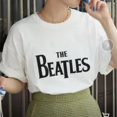 フリークスストア　ザ・ビートルズ　別注ロゴTシャツ　オフホワイト