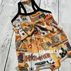 犬服ハンドメイド　ハロウィンキャミワンピース