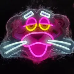 ピンクパンサー　LED ネオン　新品 33センチ