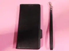 ＠★手帳型ケース（Ｇｙａｌａｘｙ　Ｚ　Ｆｏｌｄ５　ギャラクシーＺフォールド５）黒
