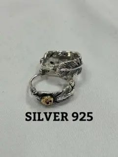 フープピアス メンズ シルバー925 リングピアス【匿名配送】ポーチクロス付き