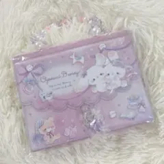 おやすみバニー　貼ってはがせるシール帳　鍵付きバッグ 平成レトロ　ゆめかわ