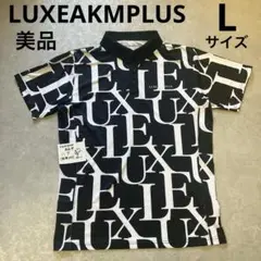 【美品】LUXEAKMPLUS、半袖カットソー、Lサイズ、胸ロゴ