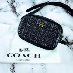 【日本未発売】COACH コーチ キルティングバッグ 3way ウエストポーチ