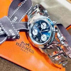 【HERMES】✨極美品✨ クリッパー レディース 腕時計 クロノグラフ