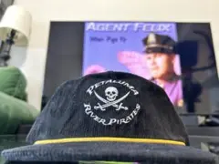 USA Petaluma River Piratesコーデュロイキャップ 黒