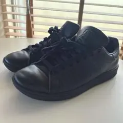 adida STANSMITH ブラックレザー　25.5cm