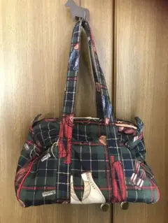 ラルフローレンのボストン型布バック
