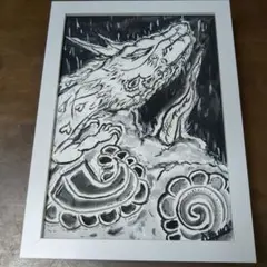 手描きアクリル画　B5サイズ一点もの