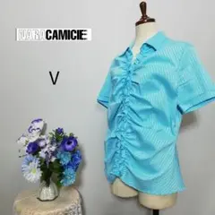 ナラカミーチェ　極上美品　ストレッチ有り　XXL以上　フリル　ブラウス