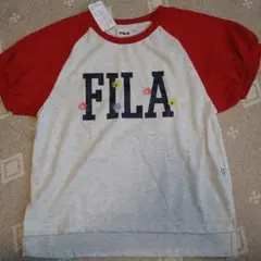 ☆新品☆FILA フラワー刺繍 ラグランTシャツ 150