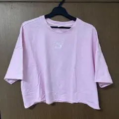 プーマ　ショートtシャツ　ピンク