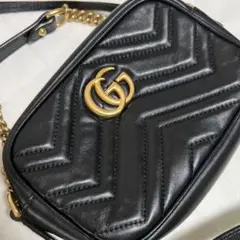GUCCI GGマーモント ミニショルダーバッグ