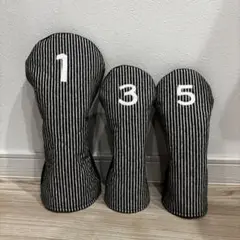 ゴルフヘッドカバー　ウッド用3点セット　ハンドメイド
