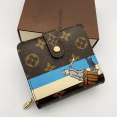 新品 ルイヴィトン グルーム コンパクトジップ モノグラム 財布