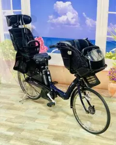 電動自転車ブリヂストン子供乗せ 26インチ ハイクオリティ ブルー