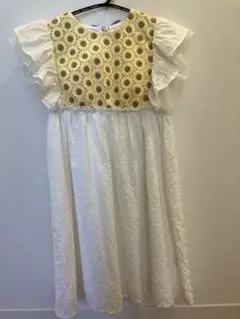 après les cours ひまわりワンピース