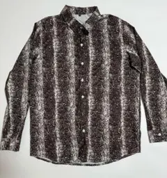 美品！ 蛇柄シャツ スネーク 長袖 メンズ クロコ ペイズリー ロック 舐達麻