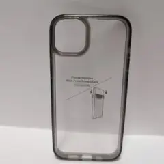 iPhone 14 ケース クリアカバー 縁　黒