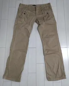 Johnbull ベージュ カーゴパンツ