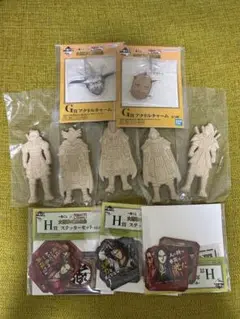 キングダム一番くじ　大将軍の見る景色　E賞ラバースタンド　5個セット