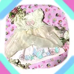 ✨美品✨アリエル　ベビーチュールワンピースドレス95㎝白ピンク女の子ハロウィン