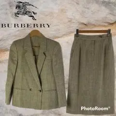 BURBERRYS バーバリーズ ネップ加工 麻混 セットアップ ウール