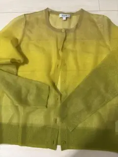美品！COS イエローグラデーション カーディガン