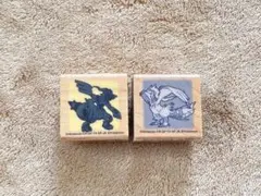 ポケモン ゼクロム レシラム レトロ ポケモン スタンプ はんこ ハンコ