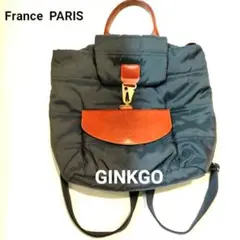 「Ginkgo ギンコ」バックパック リュック 黒/ France PARIS