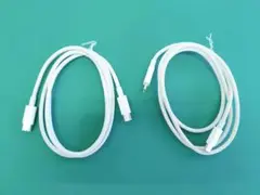 2本のUSB C - USB Cケーブル 1m