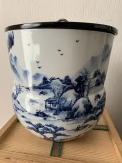 専用 Y1702-3 茶道具 平安 秀峰作  彩竹文 一重口水指 共箱　PPP 2025年春の 彩竹文 秀峰作 平安 茶道具 Y1702-3 専用 一重口水指