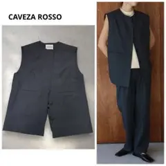 CAVEZA ROSSO フライフロントクルーネックベスト カベサロッソ