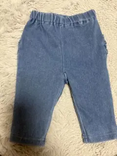 デニムブルー フリル付きボトムス 70cm